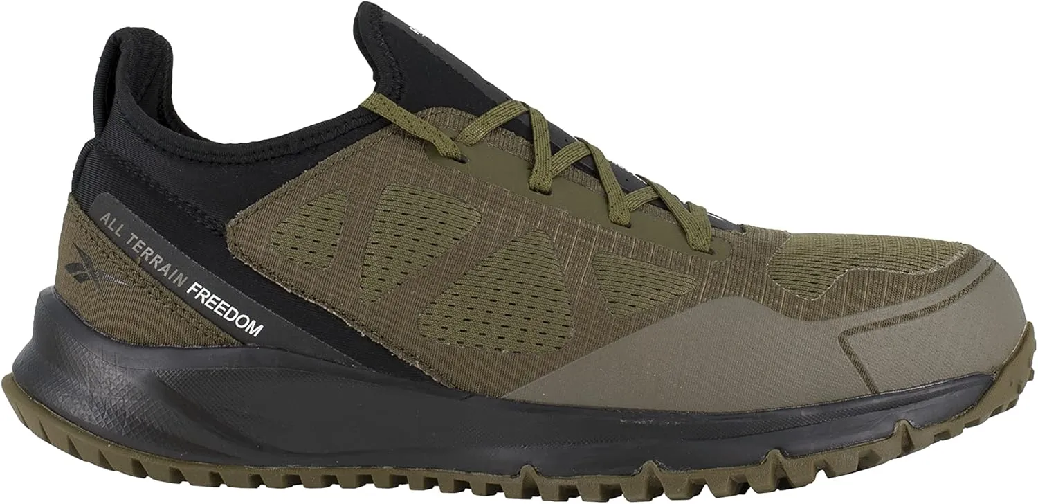 Reebok Men's Rb4090 All Terrain Safety Steel Toe Trail Running Work Shoe Black
