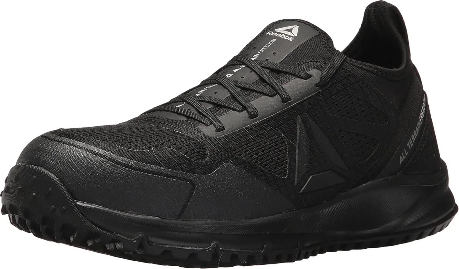 Reebok Work Men's All Terrain Safety Toe Trail Running Work Shoe, Black, 7.5