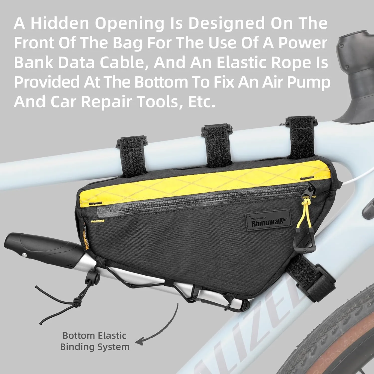 Rhinowalk Bike Frame Bag Waterproof Bike Triangle Bag Bicycle Pouch Under Tube Bag Professional Cycling Accessories