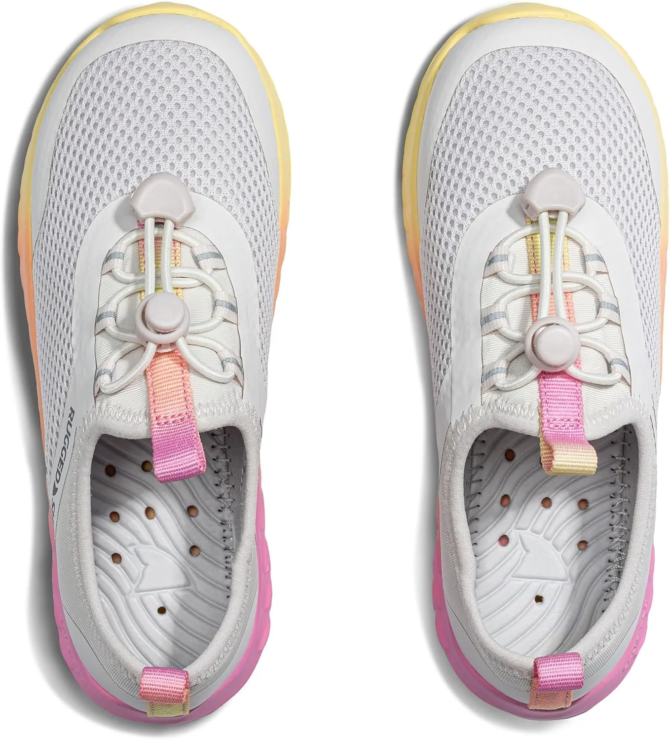 RUGGED SHARK Cay Water Shoes – EVA AQUAFLO® Drainage Outsole, Neoprene Mesh Upper, Bungee-Tie Closure, Lightweight & Breathable, Slip-On Style, Ideal for Beach, River, and Water Sports