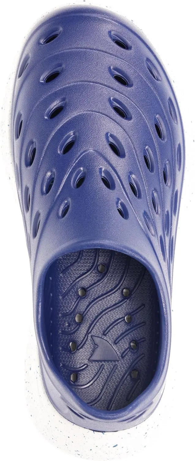 Rugged Shark Rift Slip-On Water Shoes – Quick-Dry EVA, AQUAFLO® Drainage, Ventilated, Lightweight, Textured Footbed, Easy On/Off, Perfect for Beach, Pool, and Outdoor Adventures