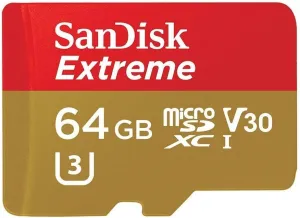 SanDisk Extreme 64GB microSDXC UHS-I Card with Adapter - SDSQXVF-064G-GN6MA