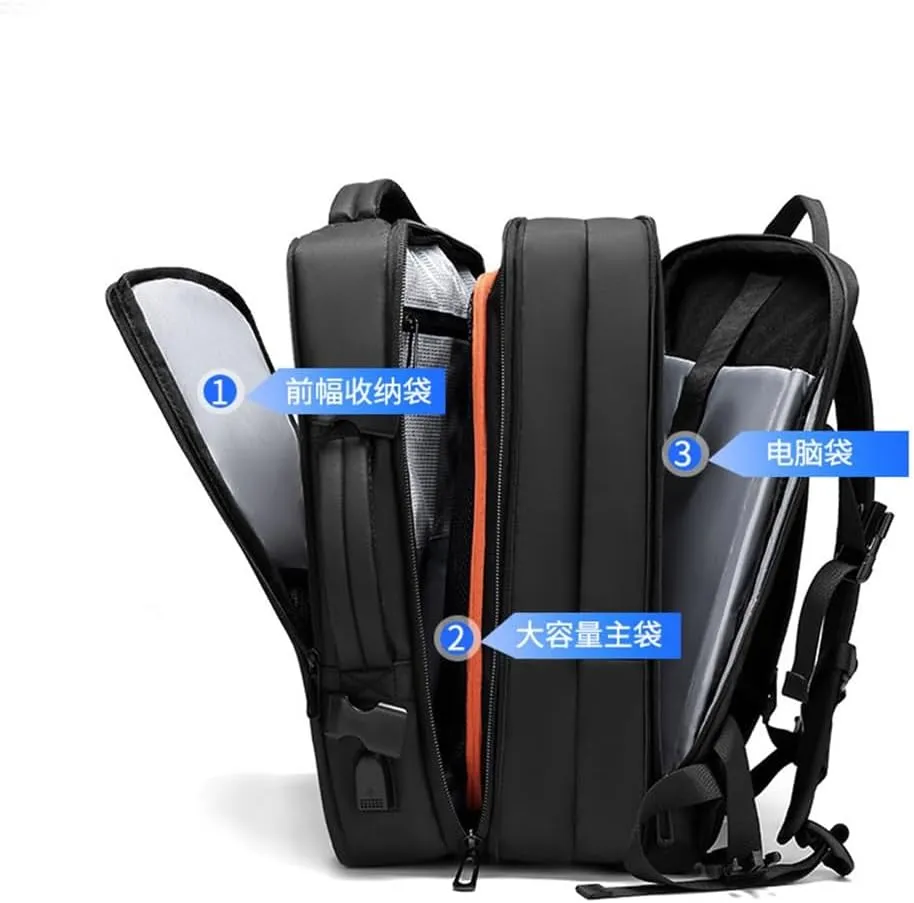 Scalable Backpack Business Multi-function Computer Bag Men's Travel Hiking Backpack Travel Bag
