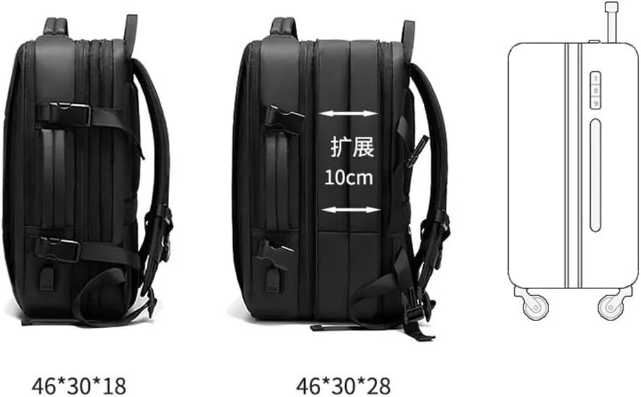 Scalable Backpack Business Multi-function Computer Bag Men's Travel Hiking Backpack Travel Bag