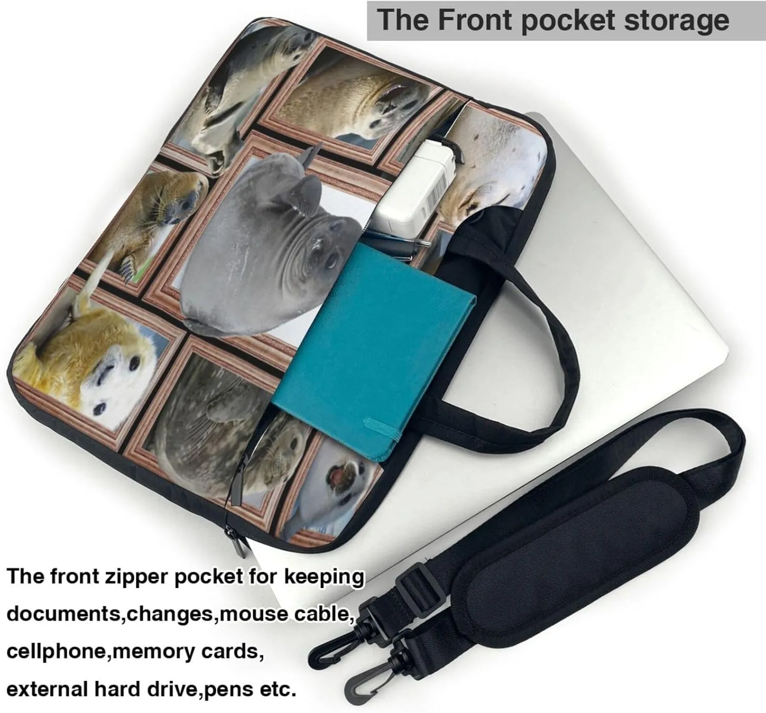 Sheep Cute Sheeps Shoulder bag Carrying Case bag Sleek Design Durable and Water-Repellent
