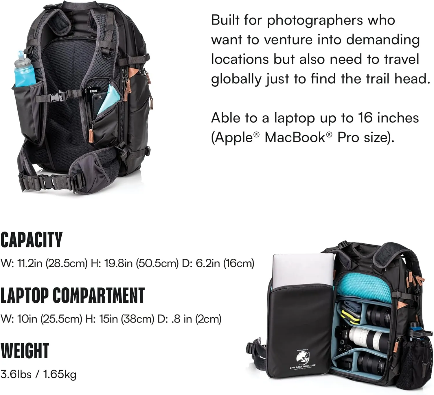 Shimoda Explore V2 30 Liter Adventure Backpack, Medium, Black