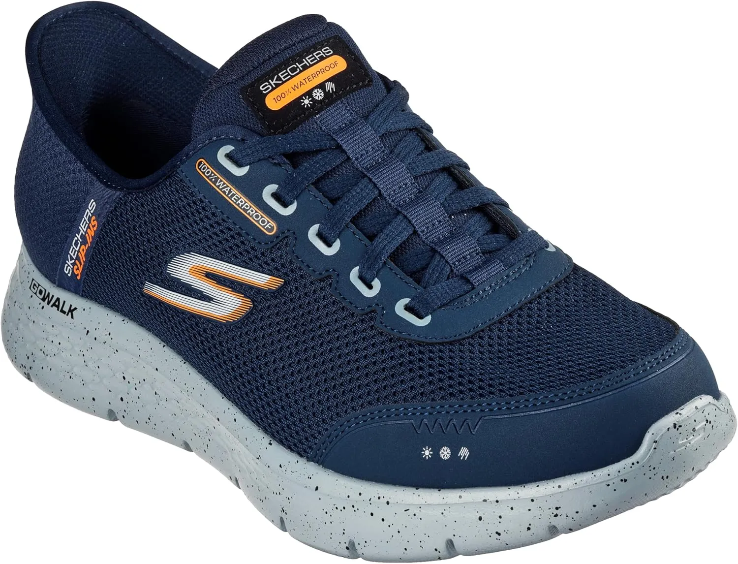 Skechers Men's Hands Free Slip-ins Go Walk Flex-100% Waterproof Sneaker
