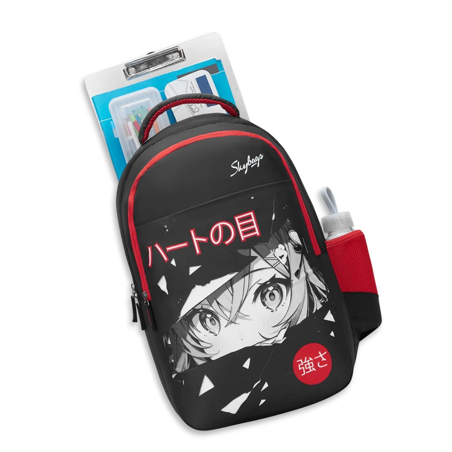 Skybags KYRO 03 SCBP PEEKABOO RED BLACK