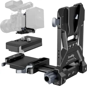 SMALLRIG Foldable V Mount Battery Plate, Tool-Free, All-in One Mounting Solution for Mirrorless/DSLR Cameras, with Modular Plate for Arca, Compact Camera Video Rig, for NEEWER V Mount Battery PS099E