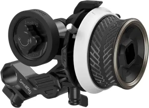 SMALLRIG Mini Follow Focus with 15 mm Rod & Rod Clamp & Gear Ring Belt and M0.8-43T Gear - 4956