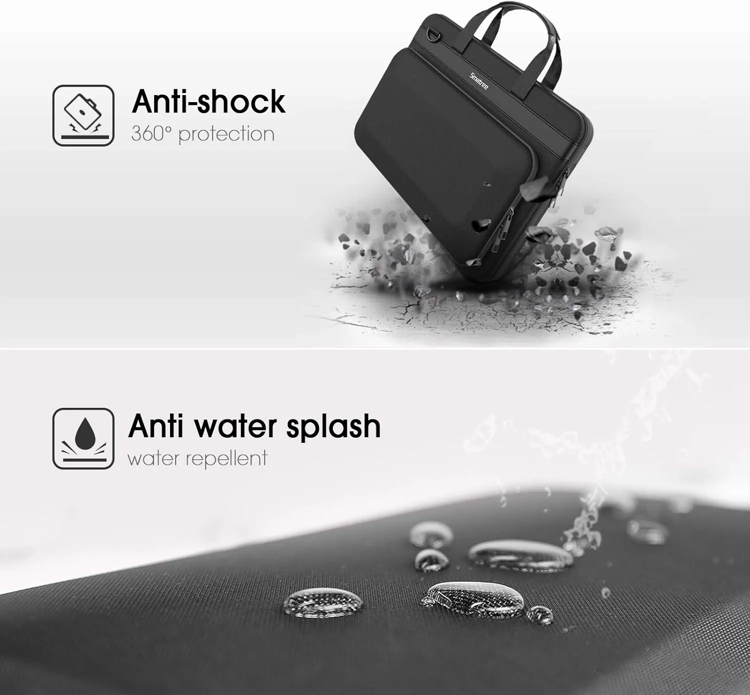 Smatree Hard Laptop Handbag Sleeve for 13 inch MacBook Air M4 2025/M3 2024/2022, 14.2 inch Macbook Pro M4 2024/M3 2023 A2918/A2992, 14 inch Acer Swift 3/Lenovo ideapad, 14 inch Laptop Carrying Bag