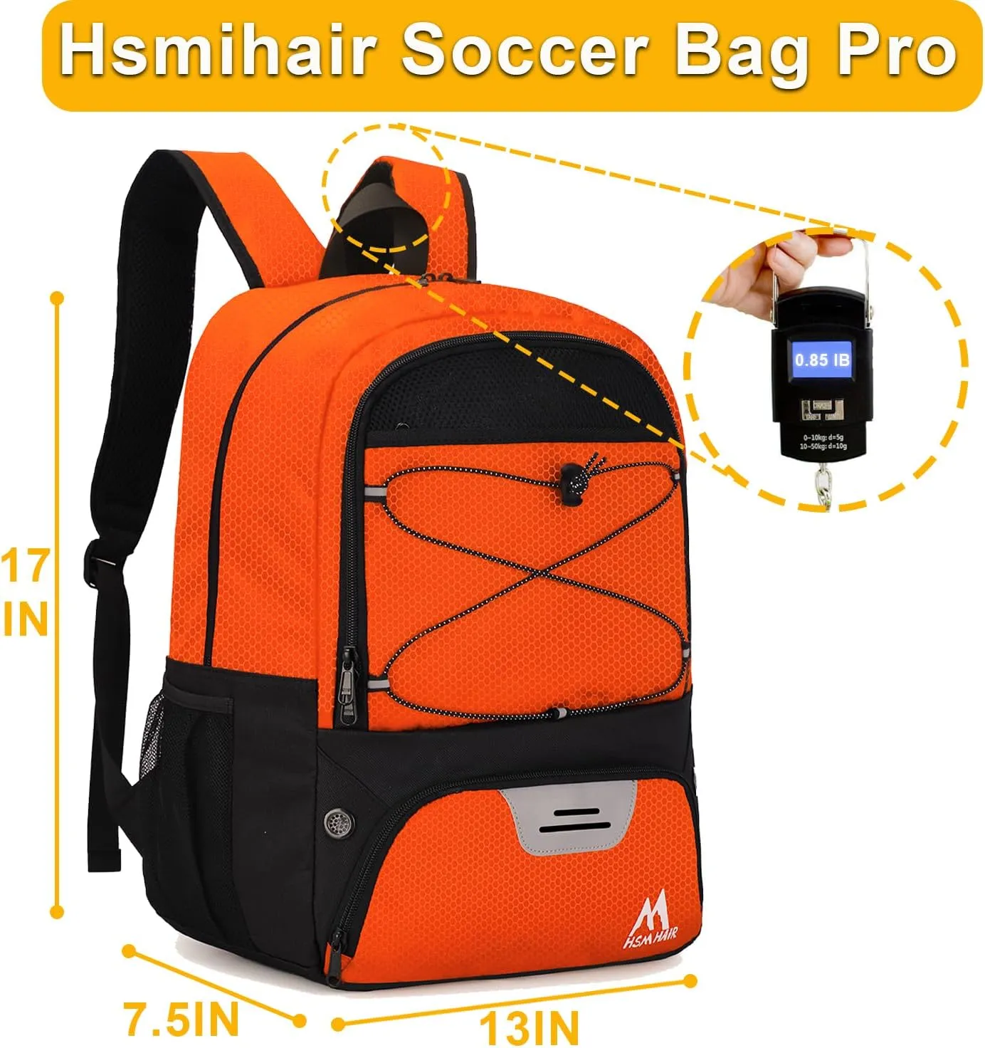 Soccer Bag-Soccer Backpack&Backpack for & Football Volleyball & Basketball,with Ball Compartment and Separate Cleat