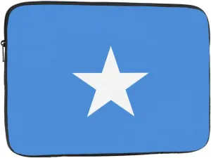 Somali Flag Pattern Shockproof Portable Laptop 15 inch Sleeve Bag for Men and Women - Ideal for Business Travel, School, and Daily Use
