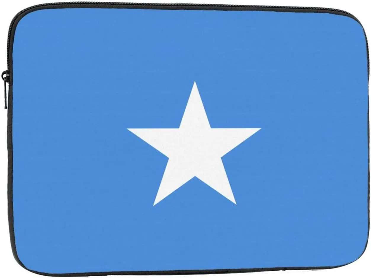 Somali Flag Pattern Shockproof Portable Laptop 15 inch Sleeve Bag for Men and Women - Ideal for Business Travel, School, and Daily Use
