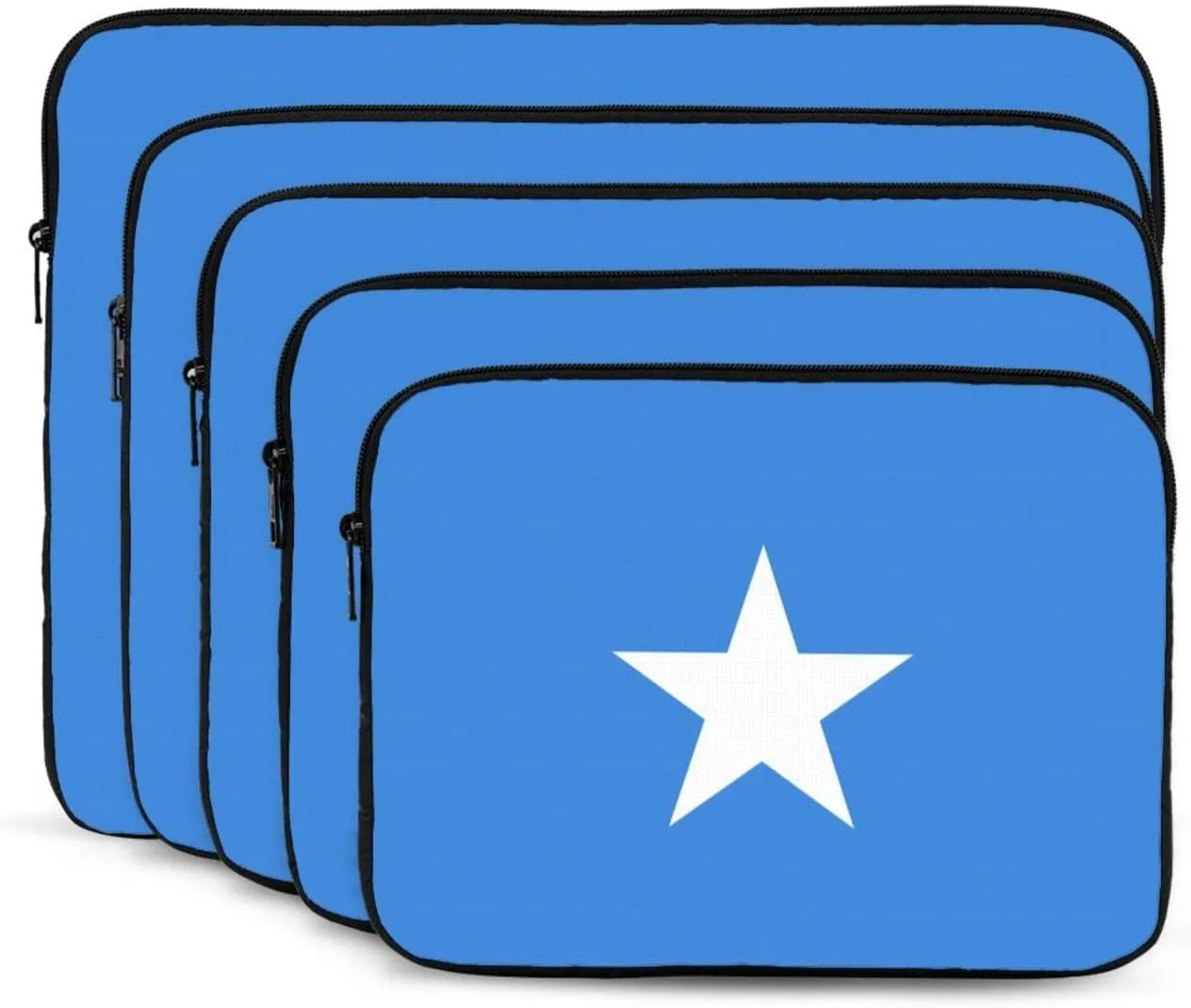 Somali Flag Pattern Shockproof Portable Laptop 15 inch Sleeve Bag for Men and Women - Ideal for Business Travel, School, and Daily Use