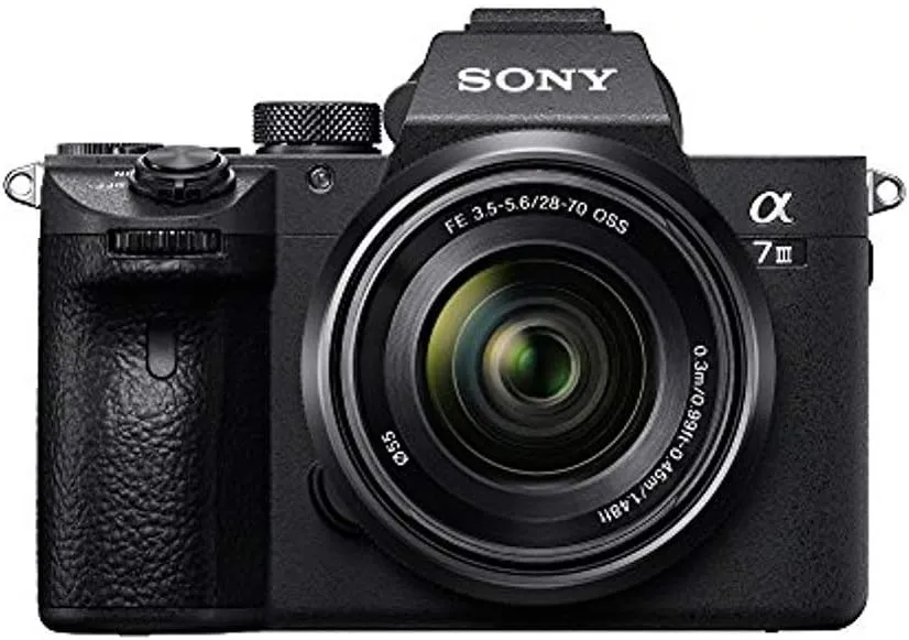 Sony a7 III Full-frame Mirrorless Interchangeable-Lens Camera with 28-70mm Lens Optical with 3-Inch LCD, Black (ILCE7M3K/B) (Renewed)