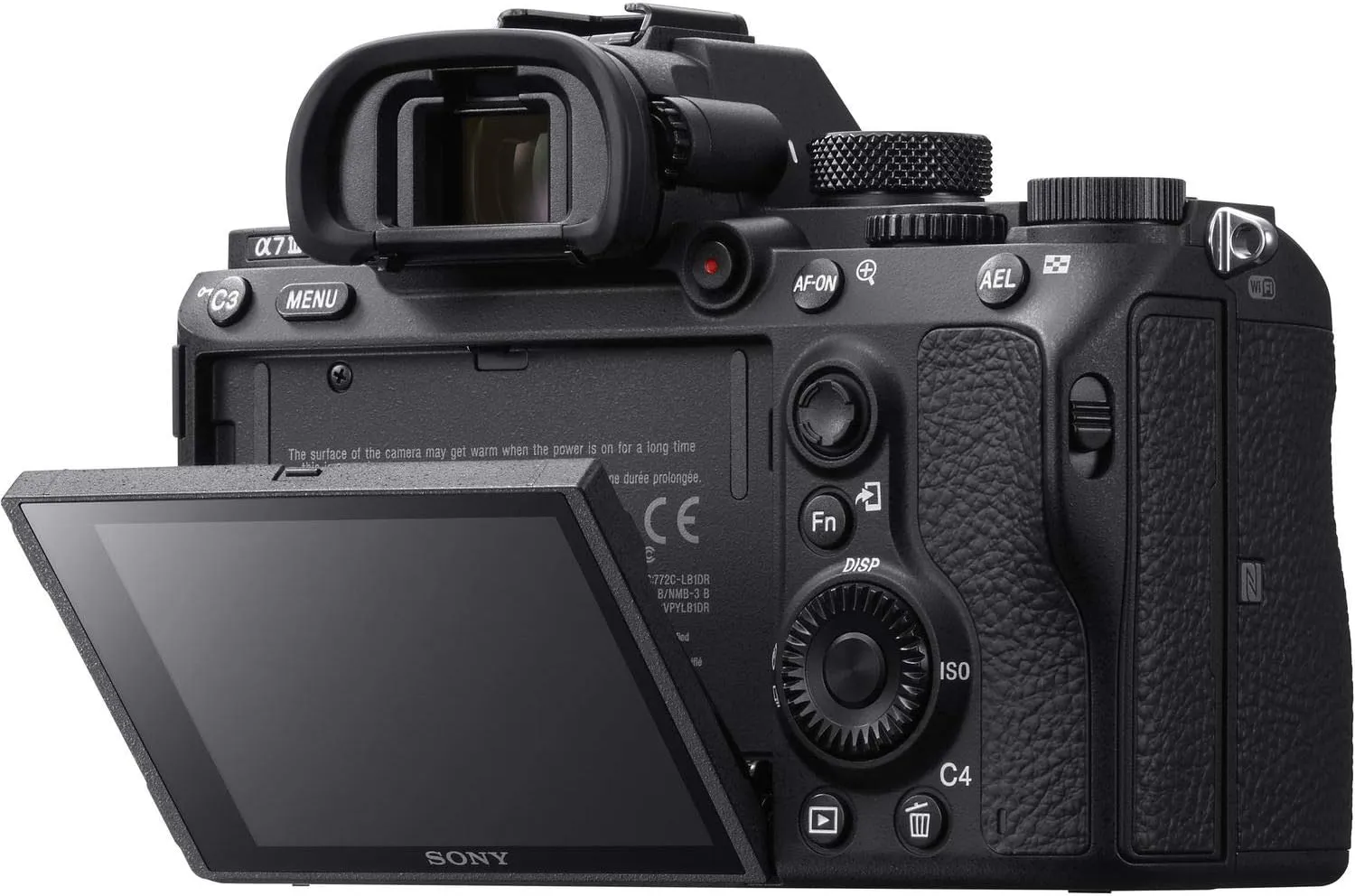 Sony a7 III ILCE7M3/B Full-Frame Mirrorless Interchangeable-Lens Camera with 3-Inch LCD, Body Only,Base Configuration,Black