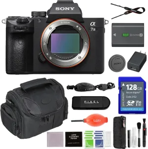 Sony a7 III Mirrorless Digital Camera Bundle with 128GB SDXC Memory Card, Hand Strap, Gadget Bag   More | Sony Alpha 7III
