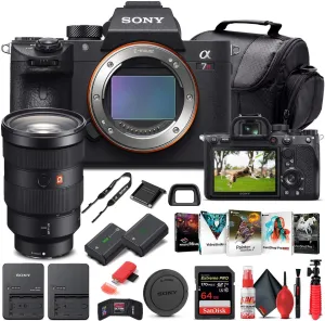Sony Alpha a7R IV Mirrorless Digital Camera (Body Only) (ILCE7RM4/B)   Sony FE 24-70mm Lens   64GB Memory Card   NP-FZ-100 Battery   Corel Photo Software   Case   External Charger   More (Renewed)