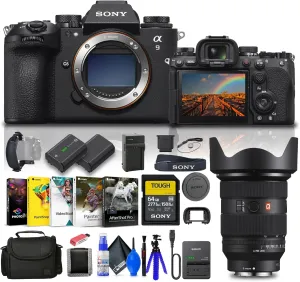 Sony Alpha a9 III Mirrorless Camera - 24.6MP Full Frame Global Shutter (ILCE-9M3)   Sony FE 24-70mm Lens   64GB Memory Card   Filter Kit   Bag   NP-FZ100 Compatible Battery   More (Renewed)