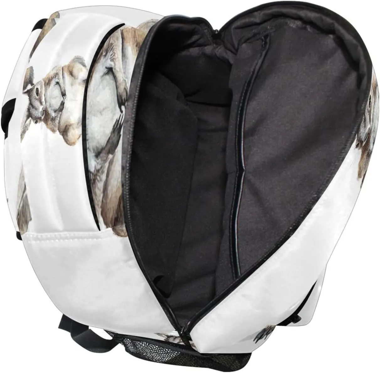 Sport Backpack for Unisex Adult Waterproof Carry On Backpacks with Chest Strap for College Work Aesthetic Macropodidae White