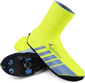 Sportneer Cycling Shoe Covers, Waterproof and Winter Thermal Warmers Overshoes Boot Cover for Road Bike Mountain Bike