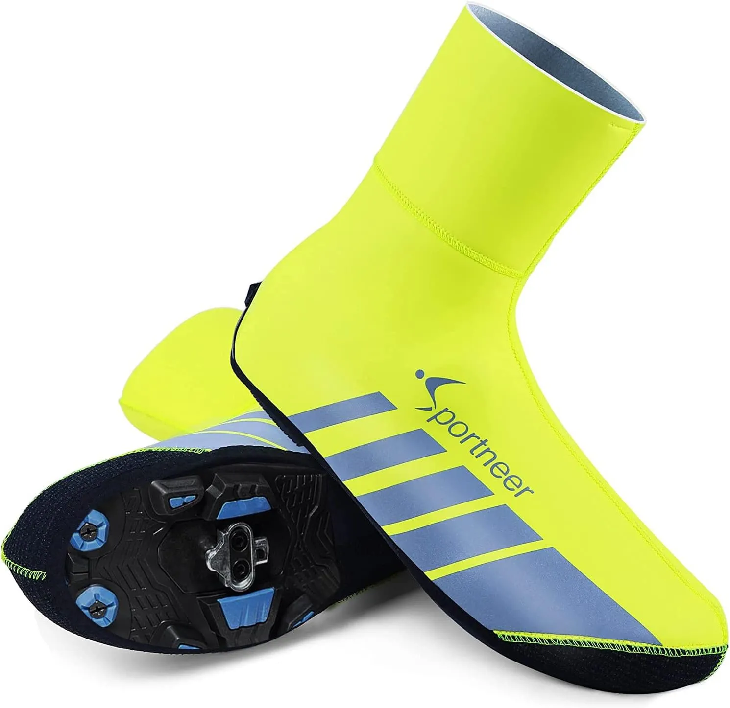 Sportneer Cycling Shoe Covers, Waterproof and Winter Thermal Warmers Overshoes Boot Cover for Road Bike Mountain Bike