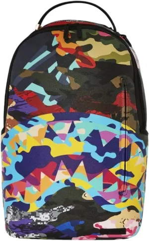 SPRAYGROUND Sliced and Diced Camo Backpack 910B4747NSZ, Black