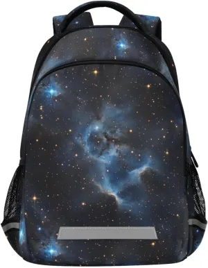 Starry Sky Nebula School Backpack for boys girls Bookbag for College Travel Backpacks with Laptop Compartment