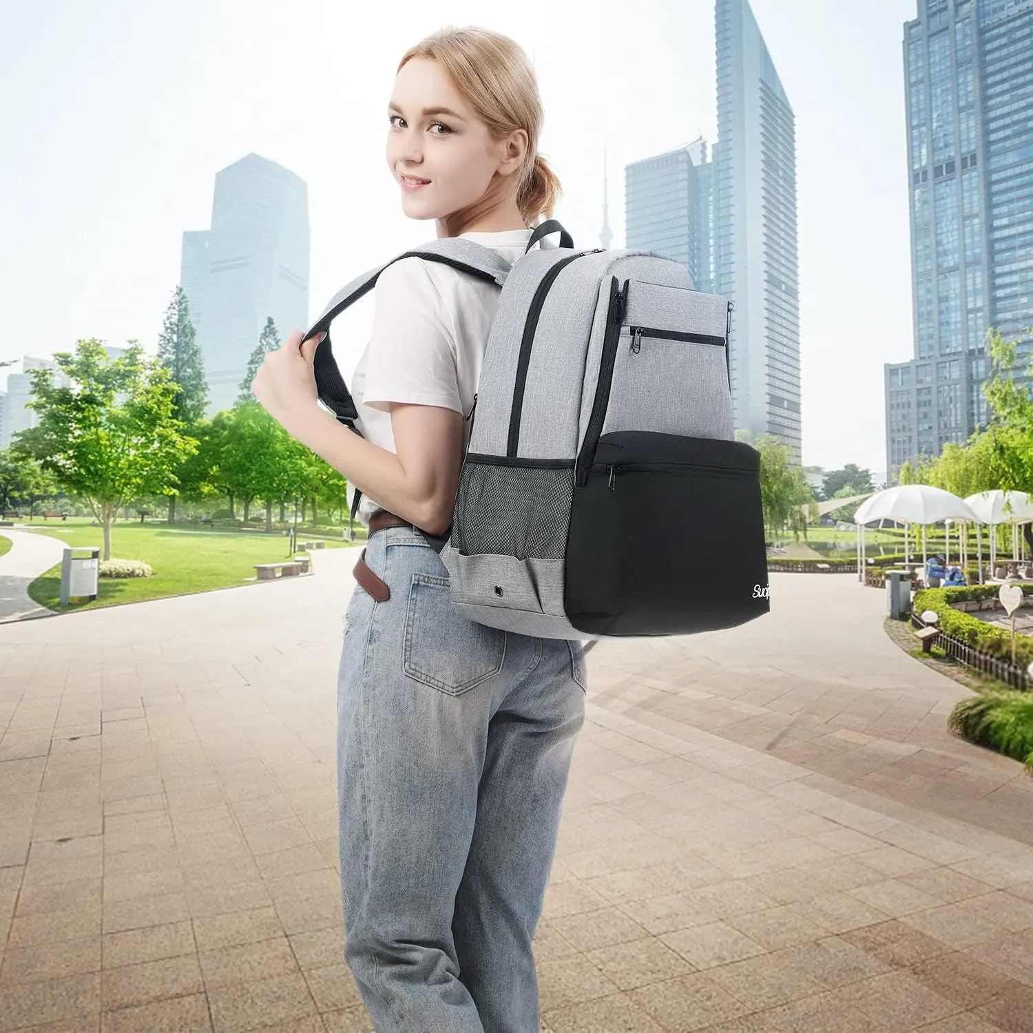 Sucipi Tennis Bag Professional Tennis Backpack for Men and Women Racket Bags Holds 2 Rackets with Ventilated Shoe Compartment