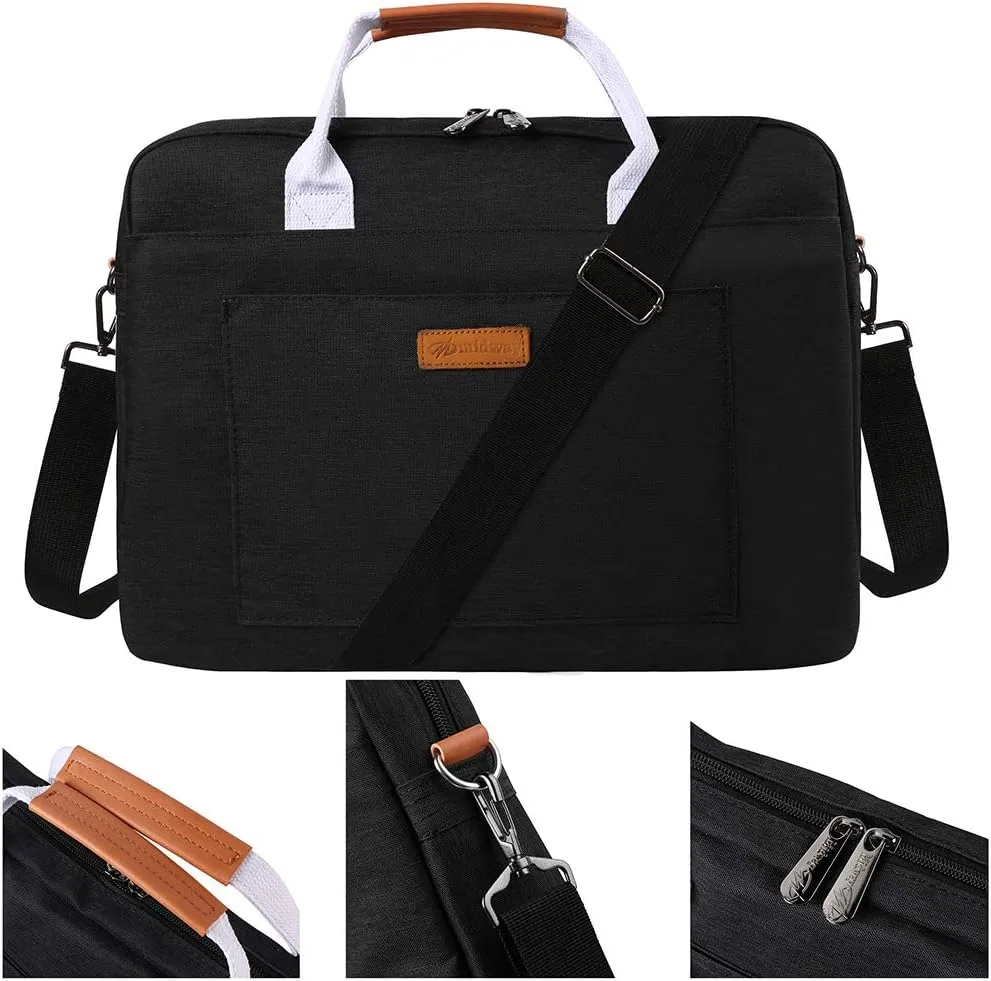 Sumac Laptop Messenger Bag 15 in Sling Bag, Dual Handle Briefcase for MacBook Pro 16" LG Gram 16 MSI Prestige15 Razer Blade15