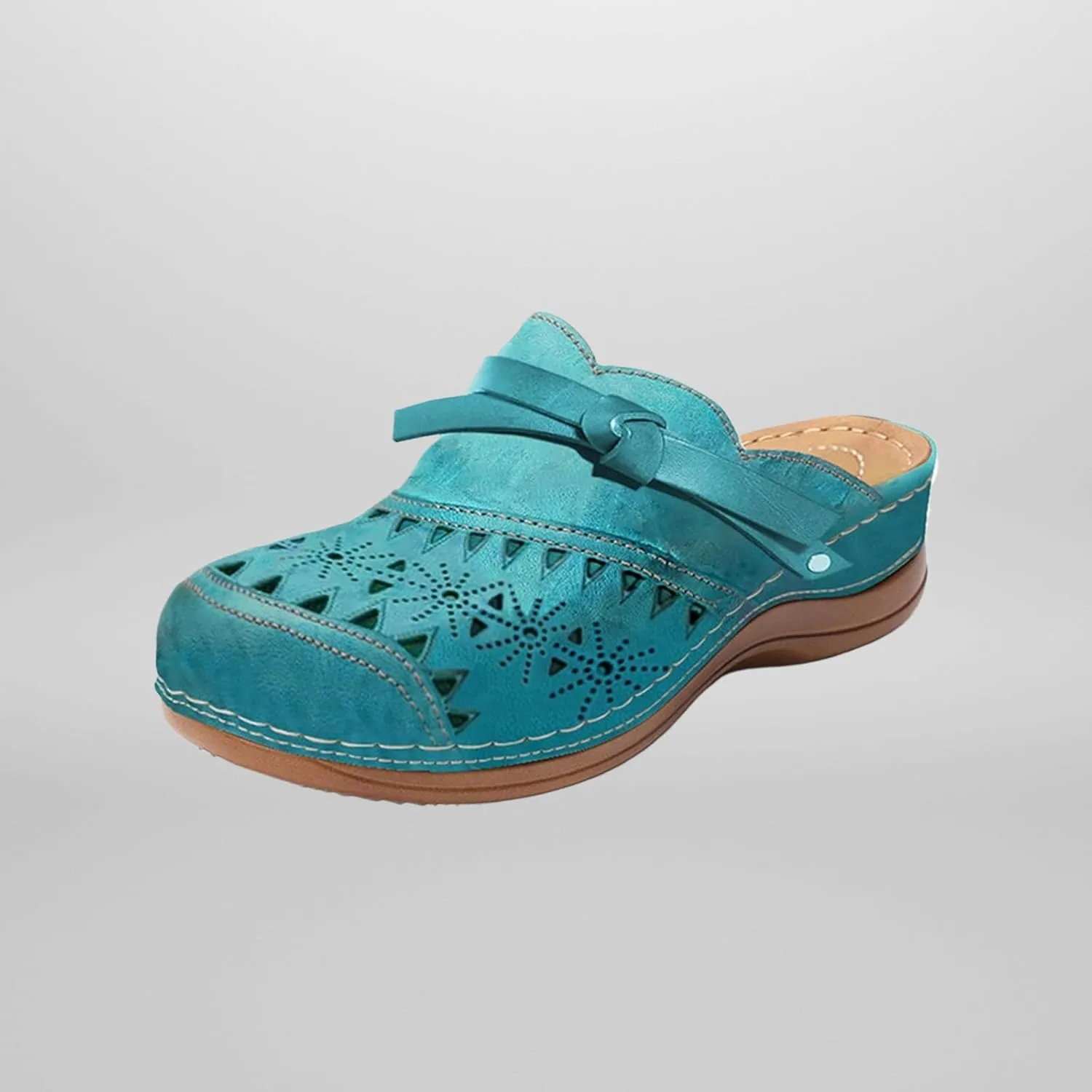 Summer Mules for Women Lightweight Breathable Mesh Walking Clogs Comfortable Non Slip Orthopedic Shoes with Arch Support Dressy Closed Toe Slip On Slippers Casual Open Back Shoes