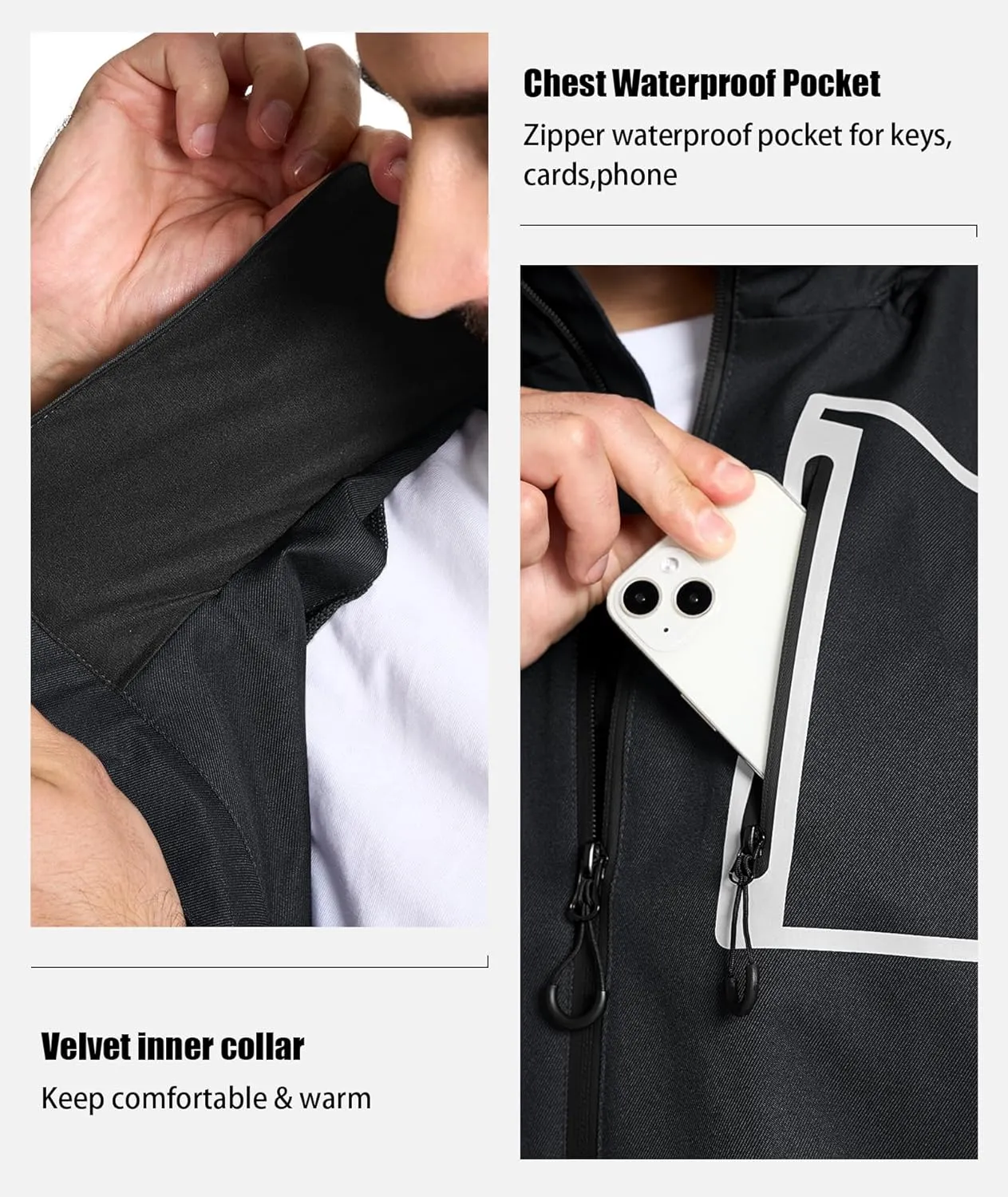 SWISSWELL Golf Rain Suits for Men Waterproof Golf Rain Gear Lightweight Windbreaker Jacket and Pants for Outdoors Work