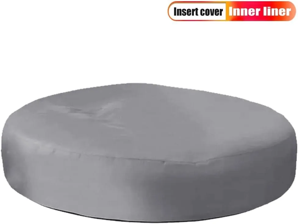 SXBCyan Round Waterproof Sofa Bed Inner Liner Cover Beanbag Pouf Insert Lining Case Cushion Pillowcase Wash Bag (Color : Waterproof Liner, Size : 90x50cm)