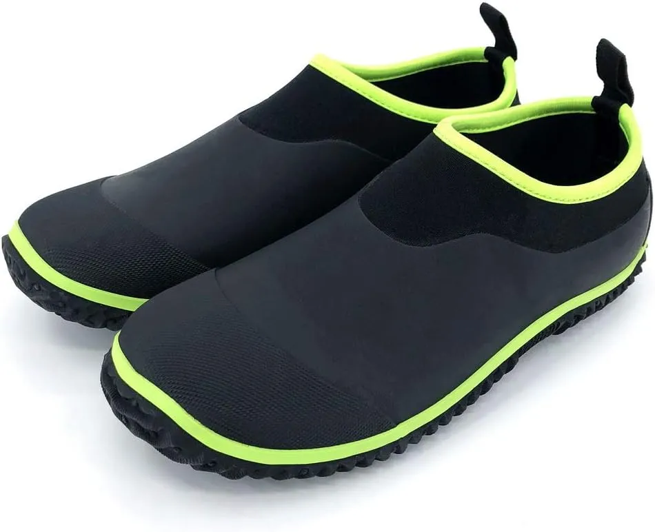 SYLPHID Men's Garden Shoes Women's Rain Shoe Waterproof Neoprene Camp Booties for Camping, Lawn Care, Gardening and Yard Work