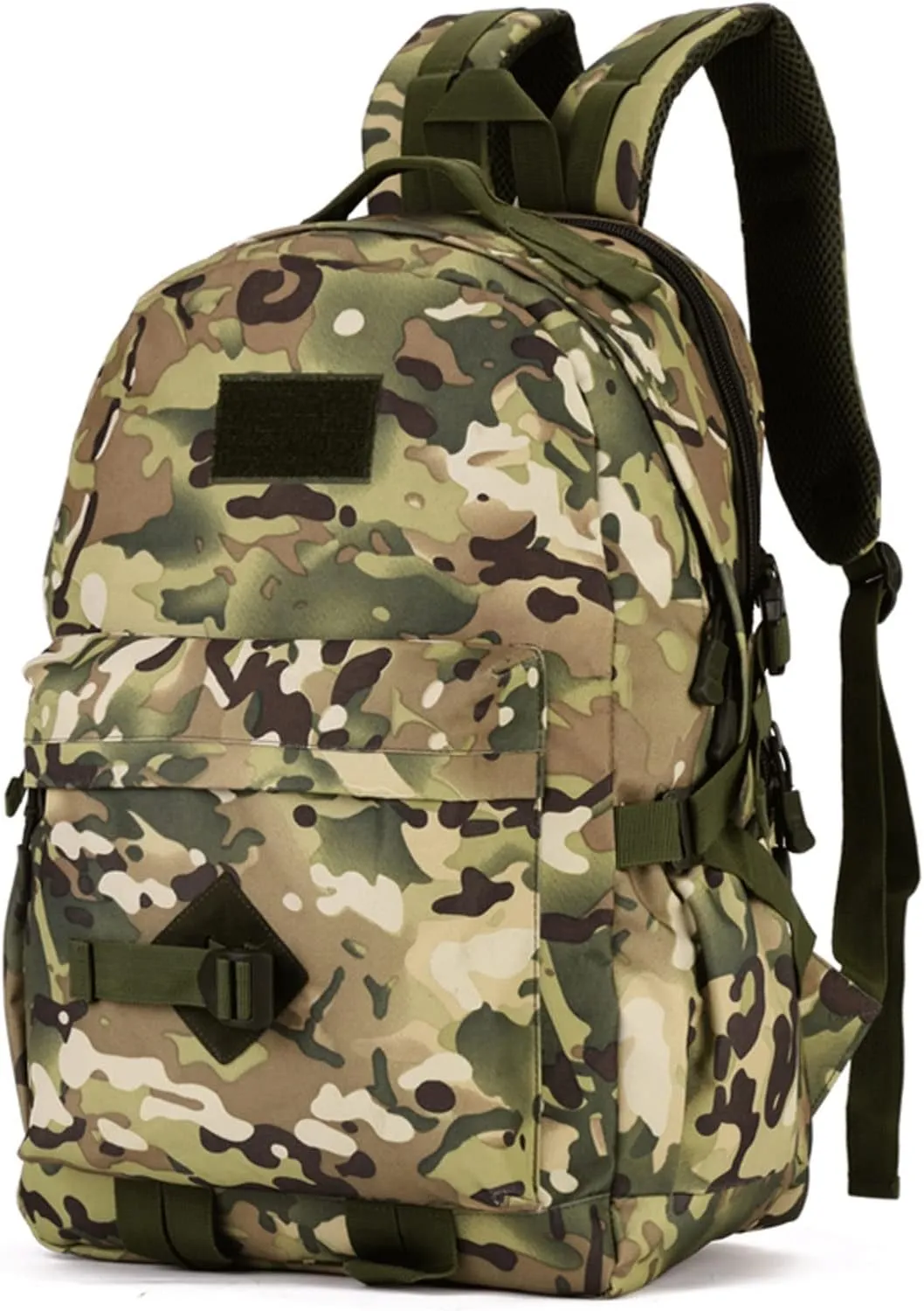 Tactical Backpack, Assault Pack, Military Tactical Army Backpack, Simple Backpack, Running, Sports, Fitness, Cycling (Color : CP Camouflage, Size : 40L)