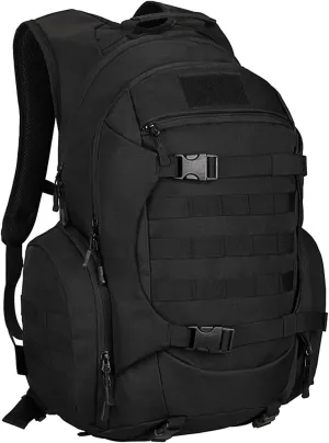 Tactical Travel Backpack Large Military Tactical Assault Pack, 3 Day Heavy Duty Camping Rucksack, 45L Hiking Bags (Black)