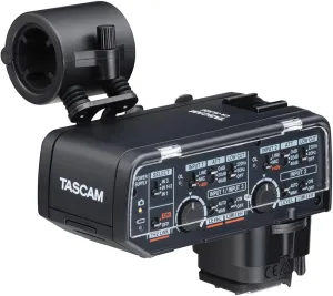 Tascam Canon Kit XLR Microphone Adapter for Mirrorless Cameras, Black (CA-XLR2d-C)