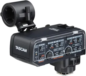Tascam FUJIFILM Kit XLR Microphone Adapter for Mirrorless Cameras, Black (CA-XLR2d-F)