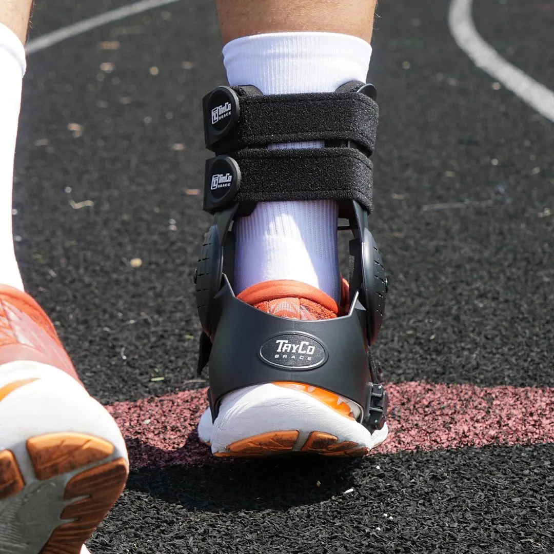 TayCo Over-the-Shoe AthleticX Ankle Support Brace for Lacrosse, Baseball, Hiking, Pickleball, Walking - Accelerate Return to Play & Sports, Unisex (Small, Right)