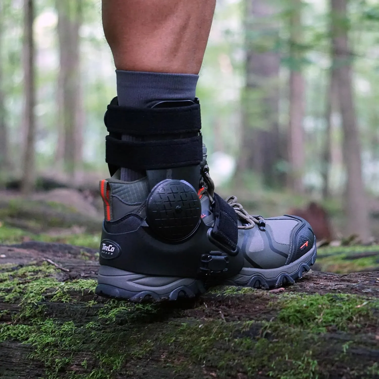 TayCo Over-the-Shoe AthleticX Ankle Support Brace for Lacrosse, Baseball, Hiking, Pickleball, Walking - Accelerate Return to Play & Sports, Unisex (Small, Right)