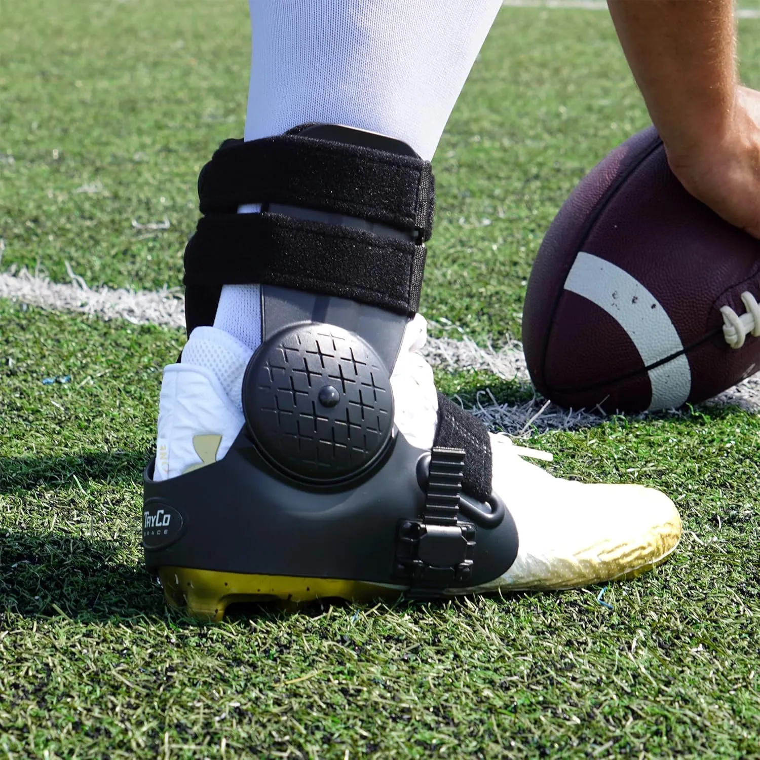 TayCo Over-the-Shoe AthleticX Ankle Support Brace for Lacrosse, Baseball, Hiking, Pickleball, Walking - Accelerate Return to Play & Sports, Unisex (Small, Right)