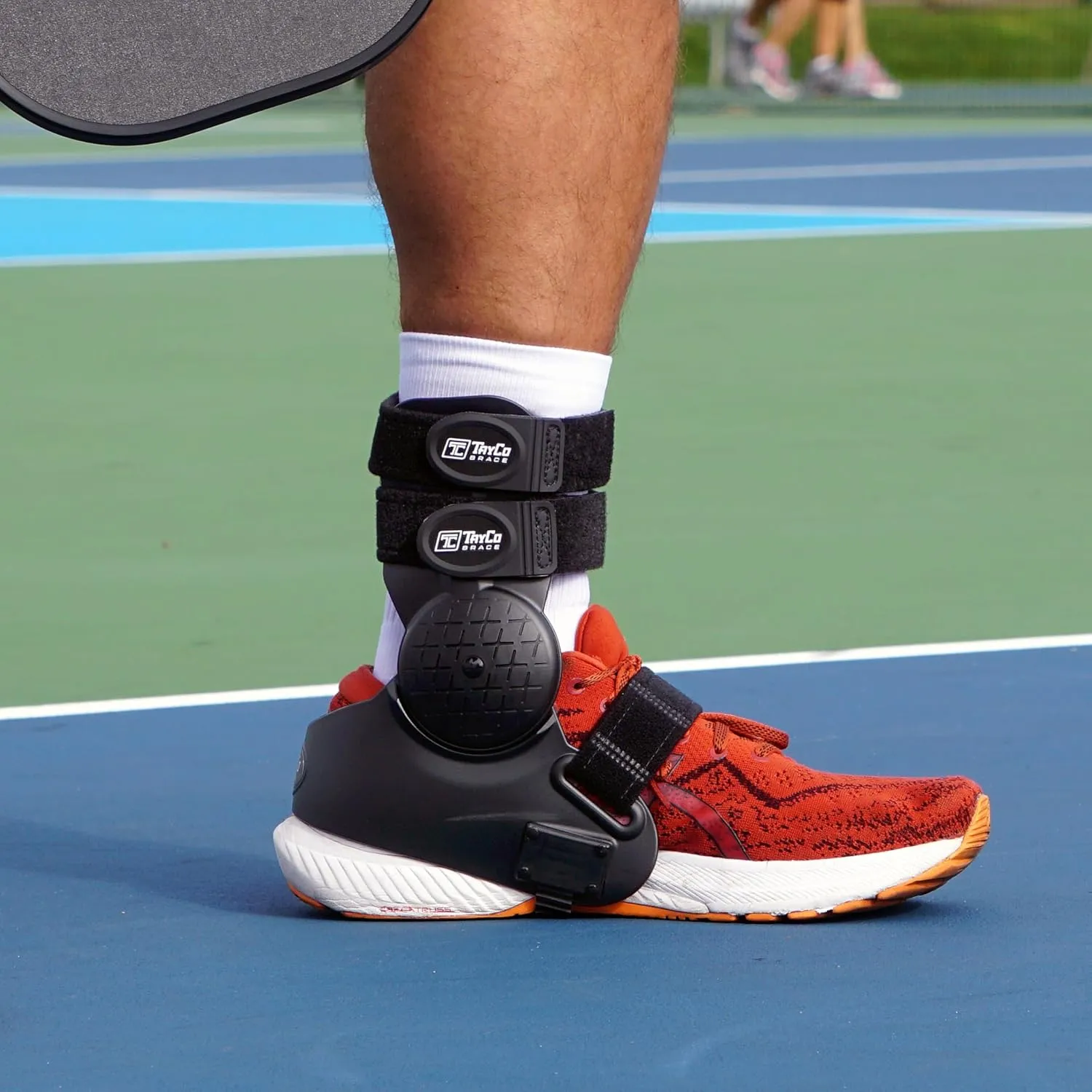 TayCo Over-the-Shoe AthleticX Ankle Support Brace for Lacrosse, Baseball, Hiking, Pickleball, Walking - Accelerate Return to Play & Sports, Unisex (Small, Right)