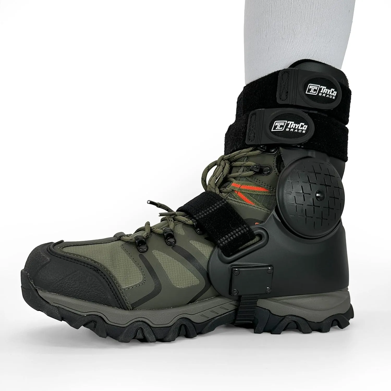 TayCo Over-the-Shoe AthleticX Ankle Support Brace for Lacrosse, Baseball, Hiking, Pickleball, Walking - Accelerate Return to Play & Sports, Unisex (Small, Right)