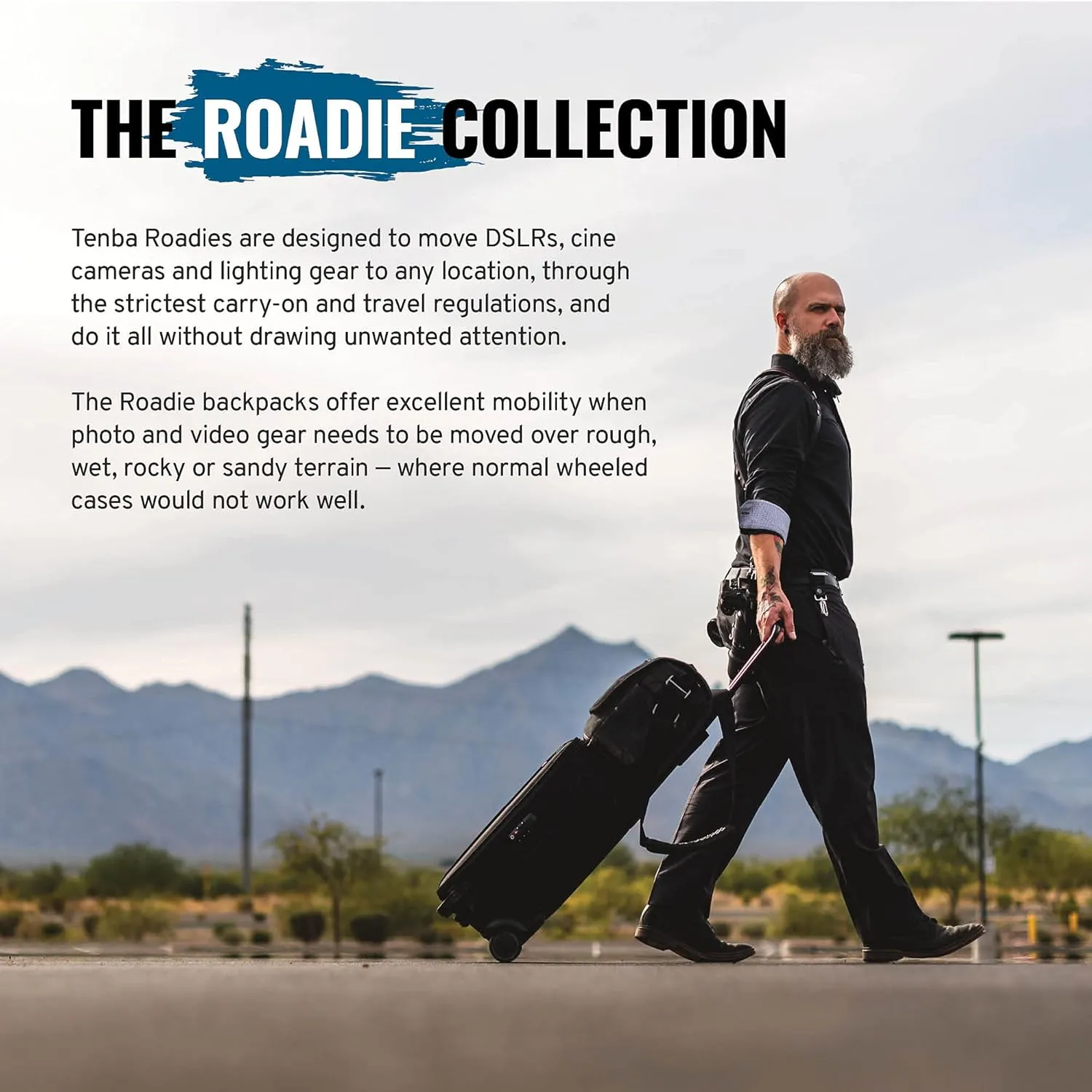 Tenba Roadie Air Case Roller 21 US Domestic Carry-On Camera Bag with Wheels (638-715)