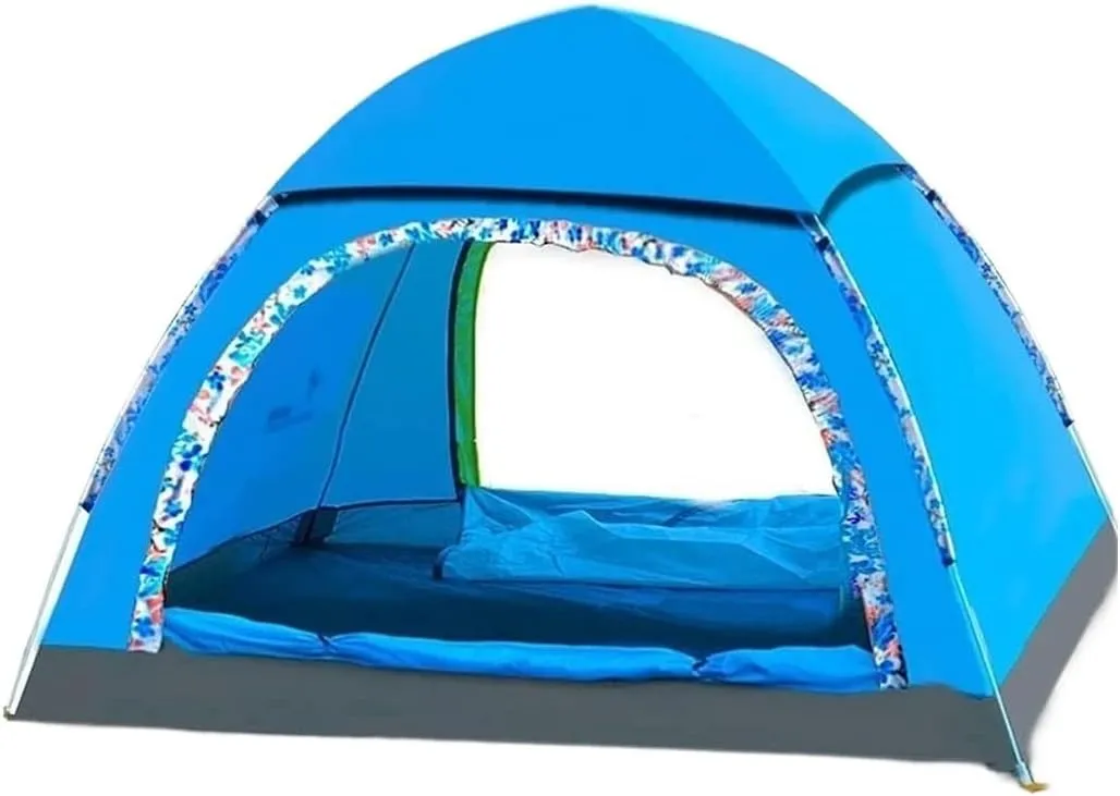 Tents for Camping Beach Tents Automatic Quick Opening Camping Tent Large Space Super Breathable Outdoor Tent 2-3 Person Rainproof Family Tents for Camping Hiking Traveling, 150x200x110cm, Blue