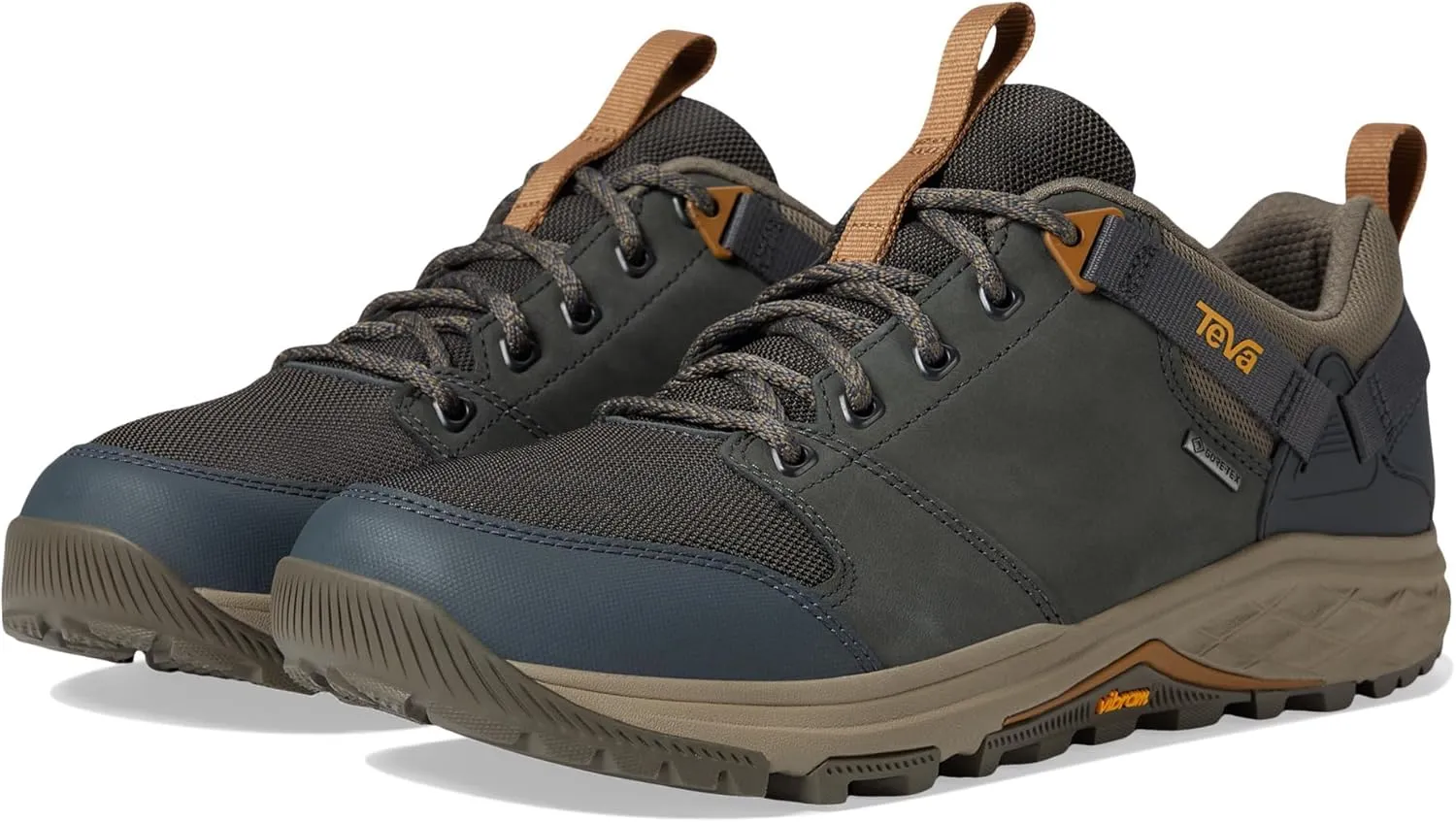 Teva Men's Grandview GTX Low Hiking Boot, Dark Shadow/Bungee Cord, 10.5