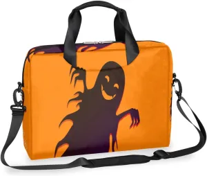 The Ghost Of Halloween Hilarity Laptop Bag 16 Inch with Shoulder Straps & Handle Water-Resistant Durable Messenger Bag for Men Women Business Office Travel Gifts