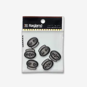 Toggles 2 Hole Black (6)