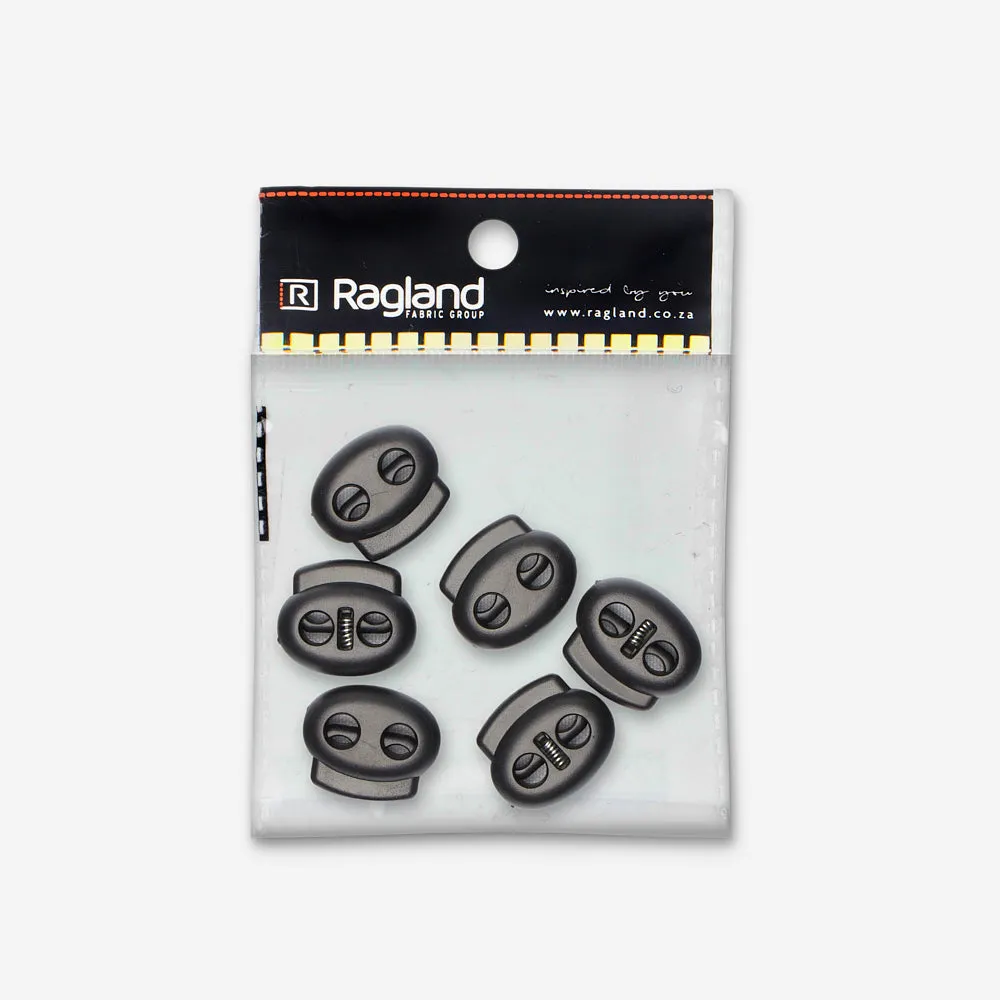 Toggles 2 Hole Black (6)